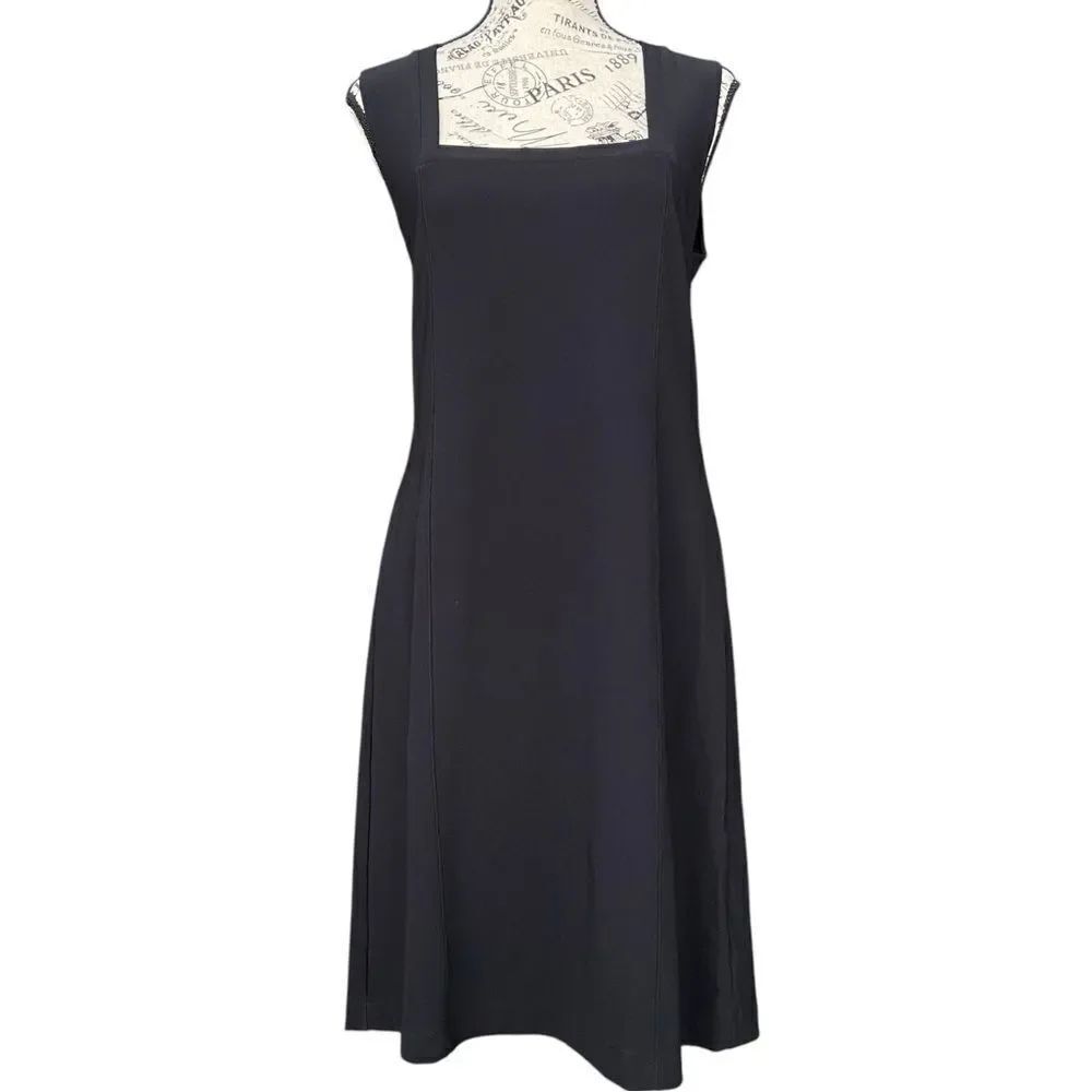 Boston Proper Black Sleeveless Work Dress in Size Medium